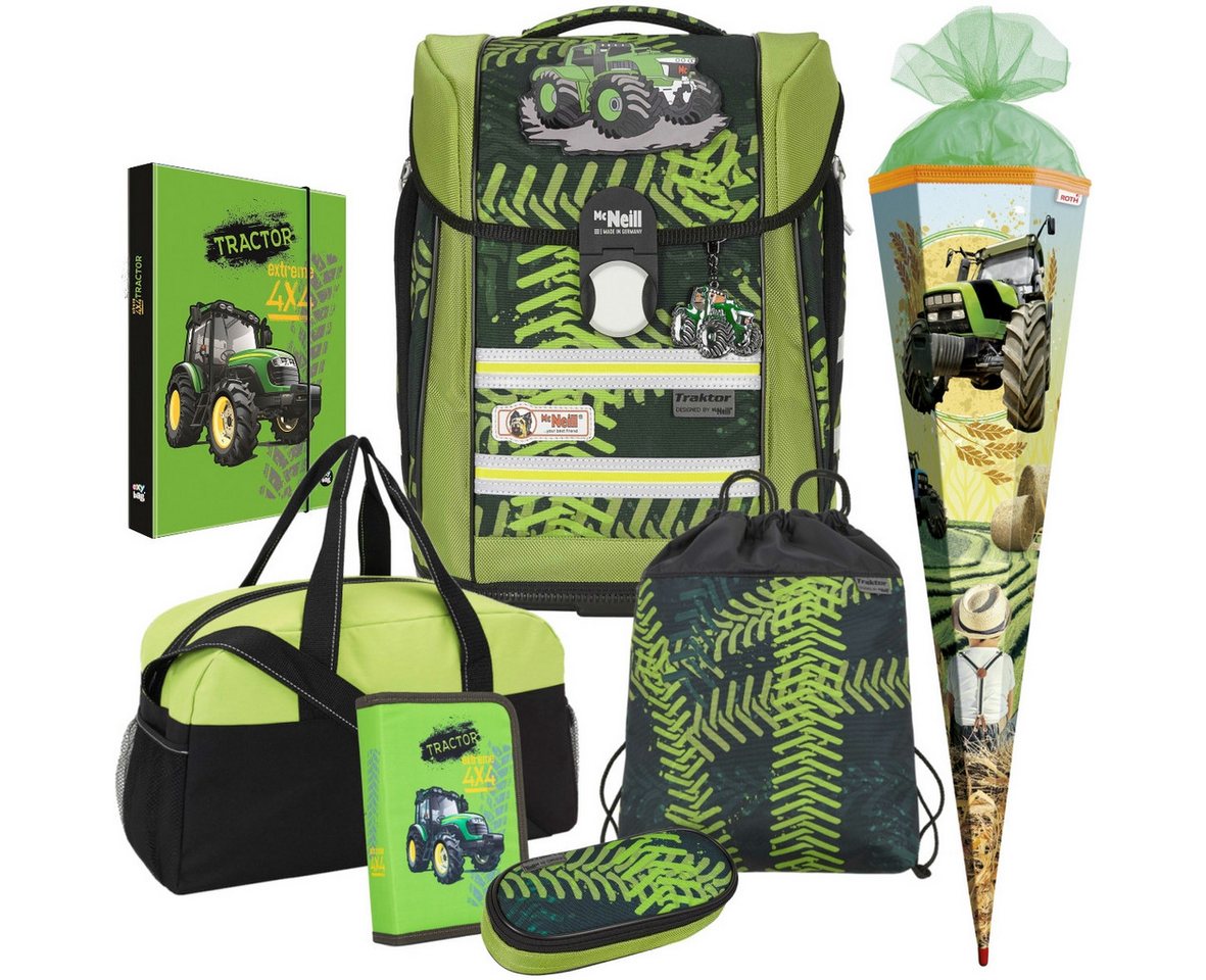 McNeill Schulranzen 1.Klasse Jungen Primero McLight (Set, 7-tlg) von McNeill