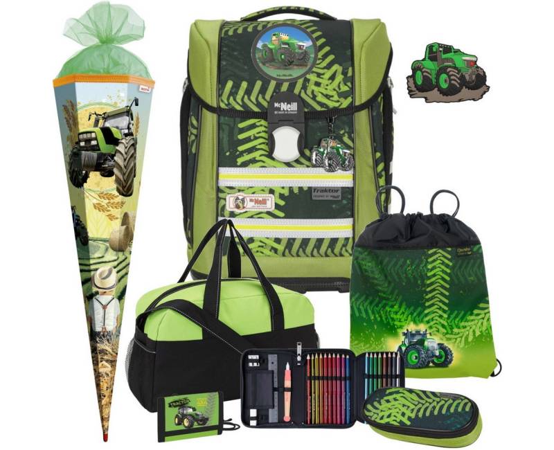 McNeill Schulranzen 1.Klasse Jungen Primero McLight (Set, 8-tlg) von McNeill