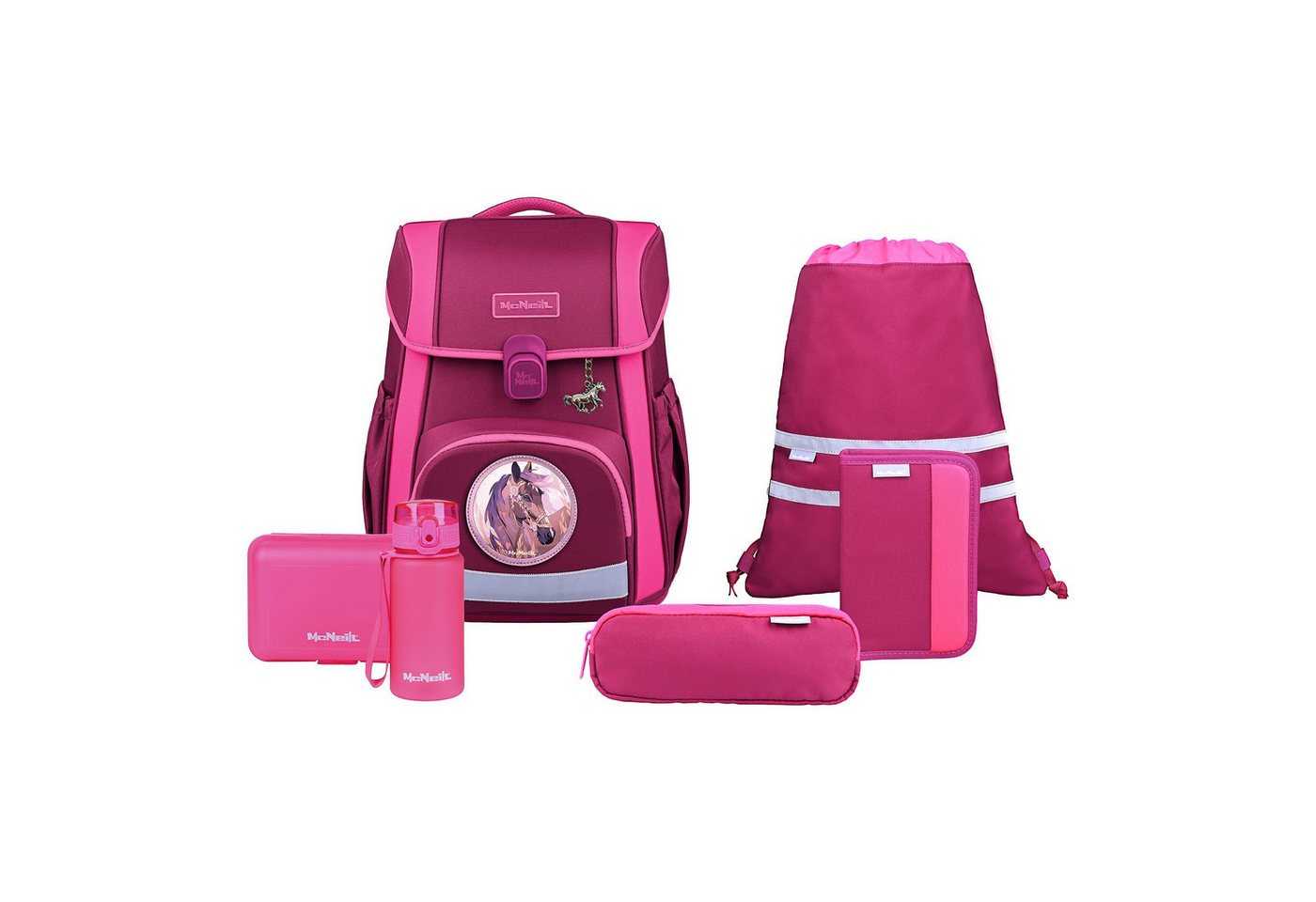 McNeill Schulranzen Bravo (8-tlg), Polyurethan von McNeill