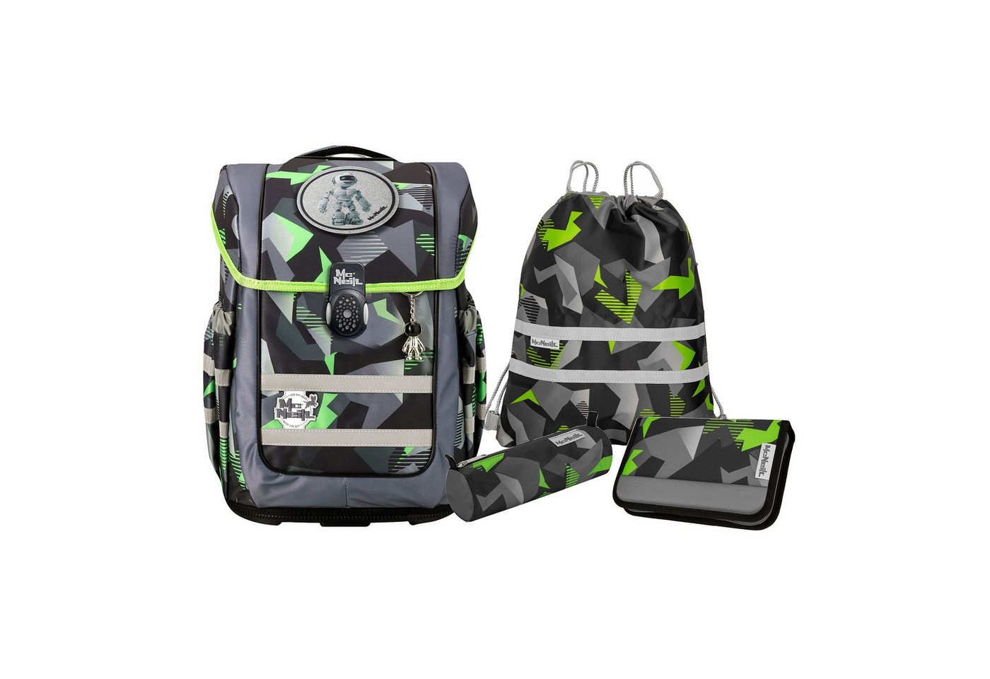 McNeill Schulranzen Ergo Compacto (5-tlg), Polyester von McNeill