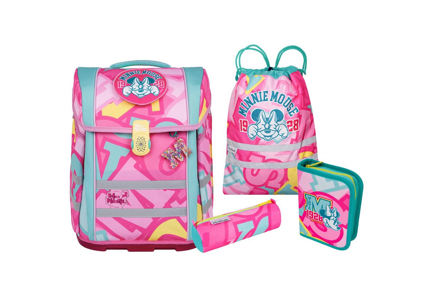 McNeill Schulranzen Perfecto (5-tlg), Polyester von McNeill