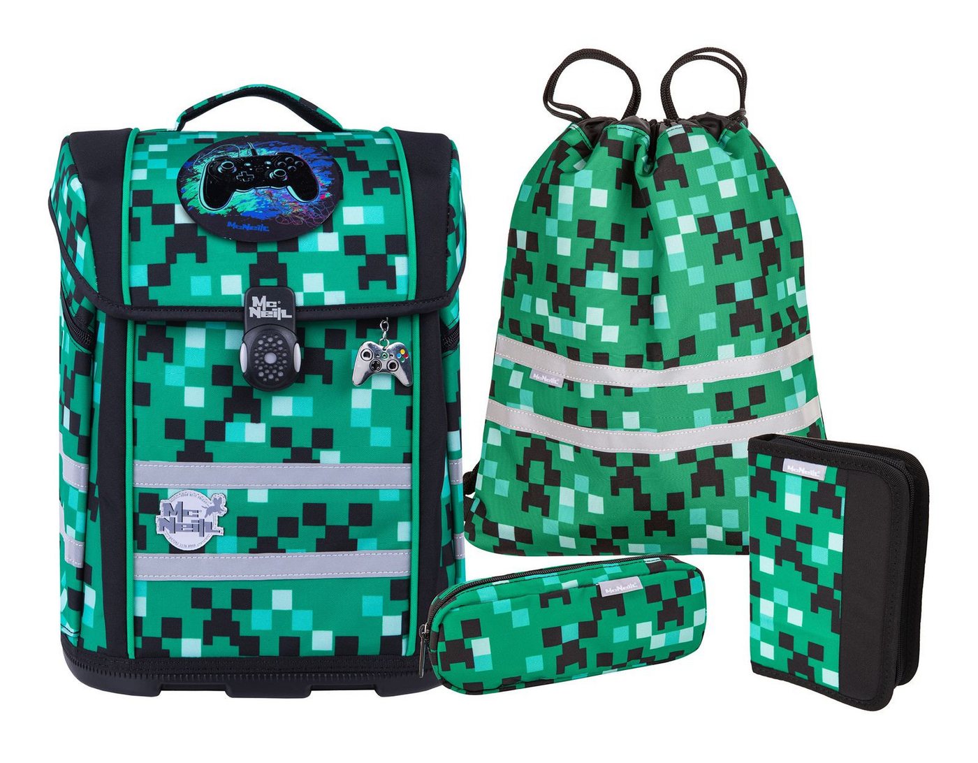 McNeill Schulranzen Schoolbag Set 5-teilig (Set, 5-tlg) von McNeill