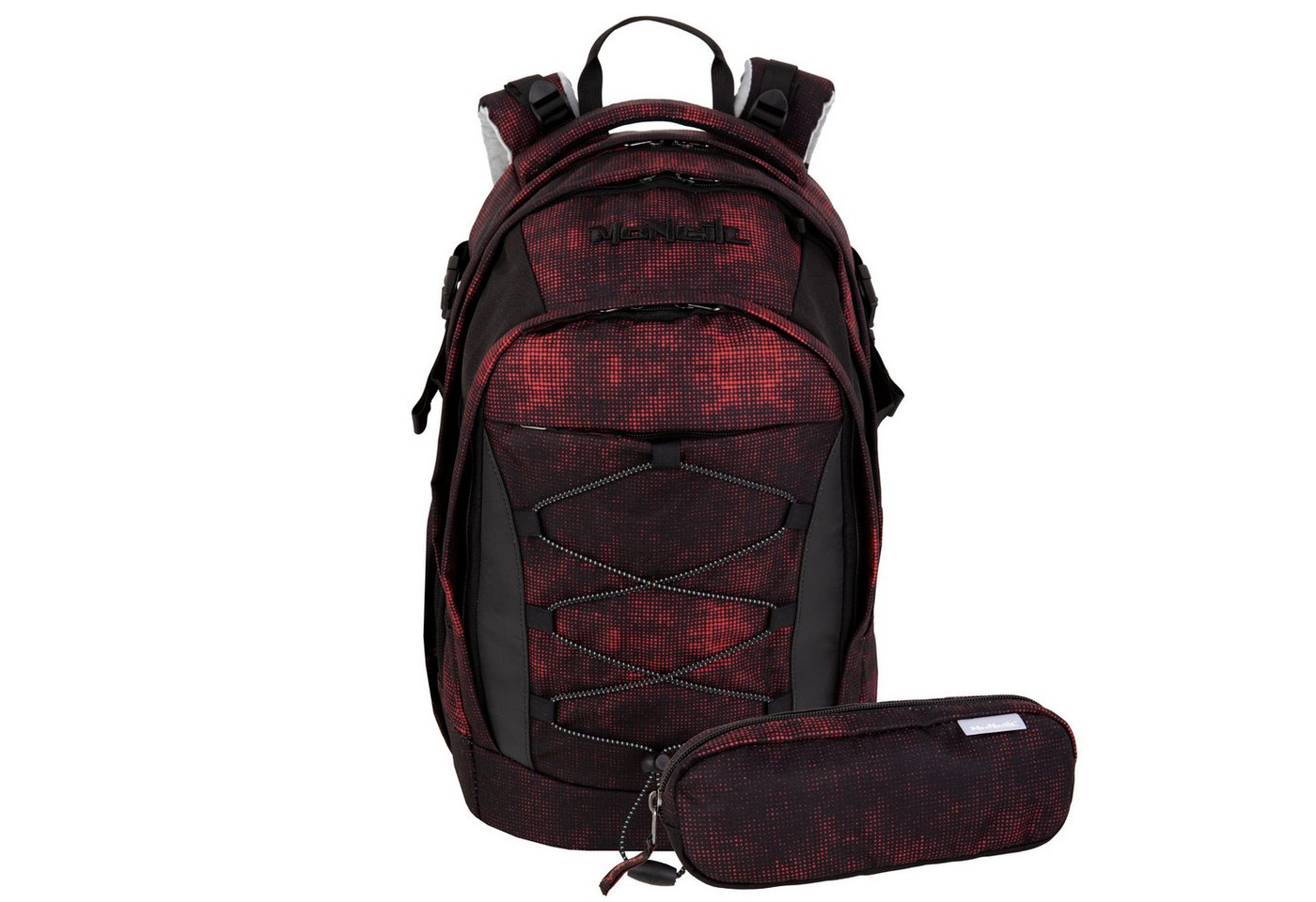 McNeill Schulranzen Schulrucksack LUCA Shadow 2-teilig (2-teilig), ergonomisch, ClickFlex Höhenverstellung, Reflektoren von McNeill