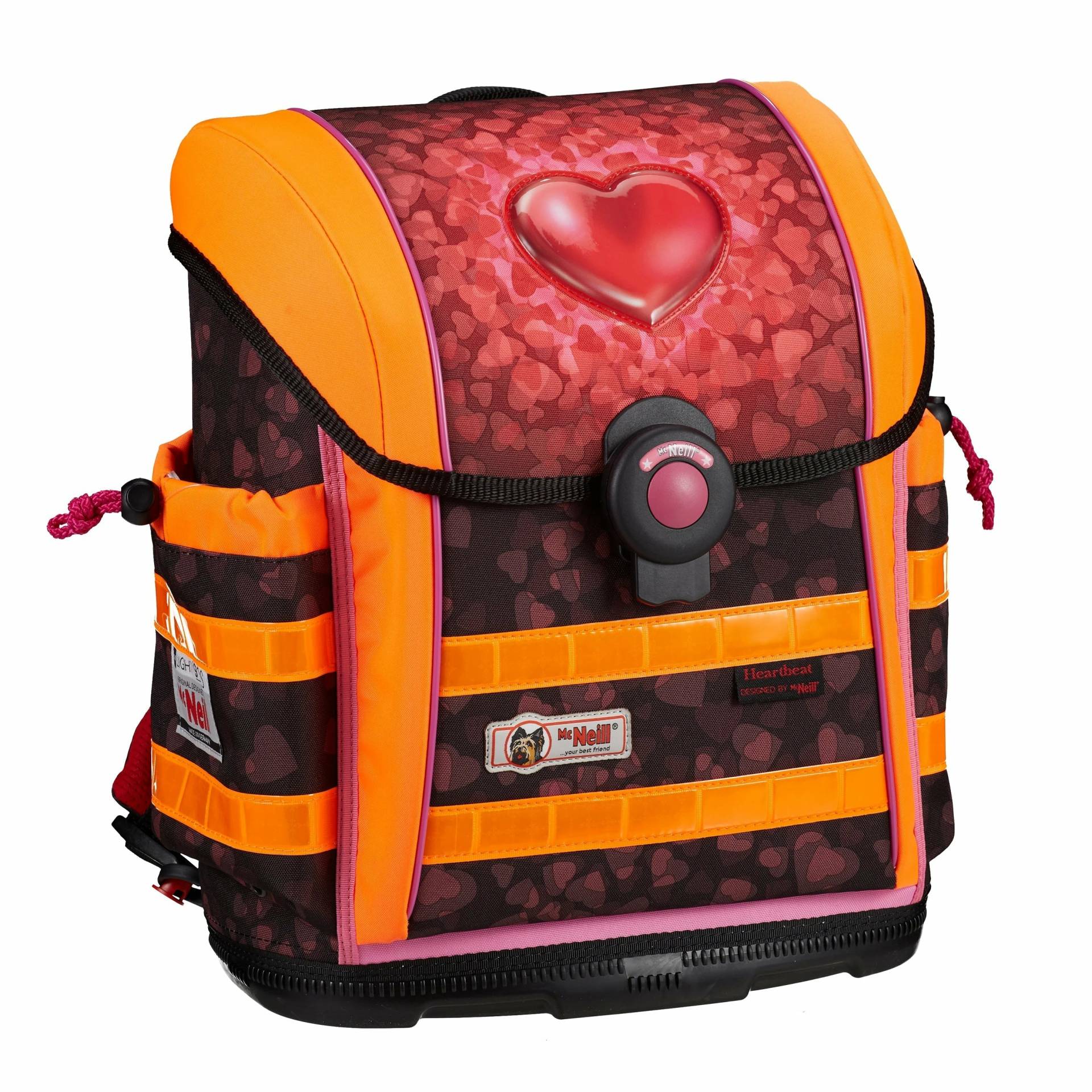 McNeill Schulranzen Set Ergo Light 912 S DIN 4tlg - heartbeat von McNeill