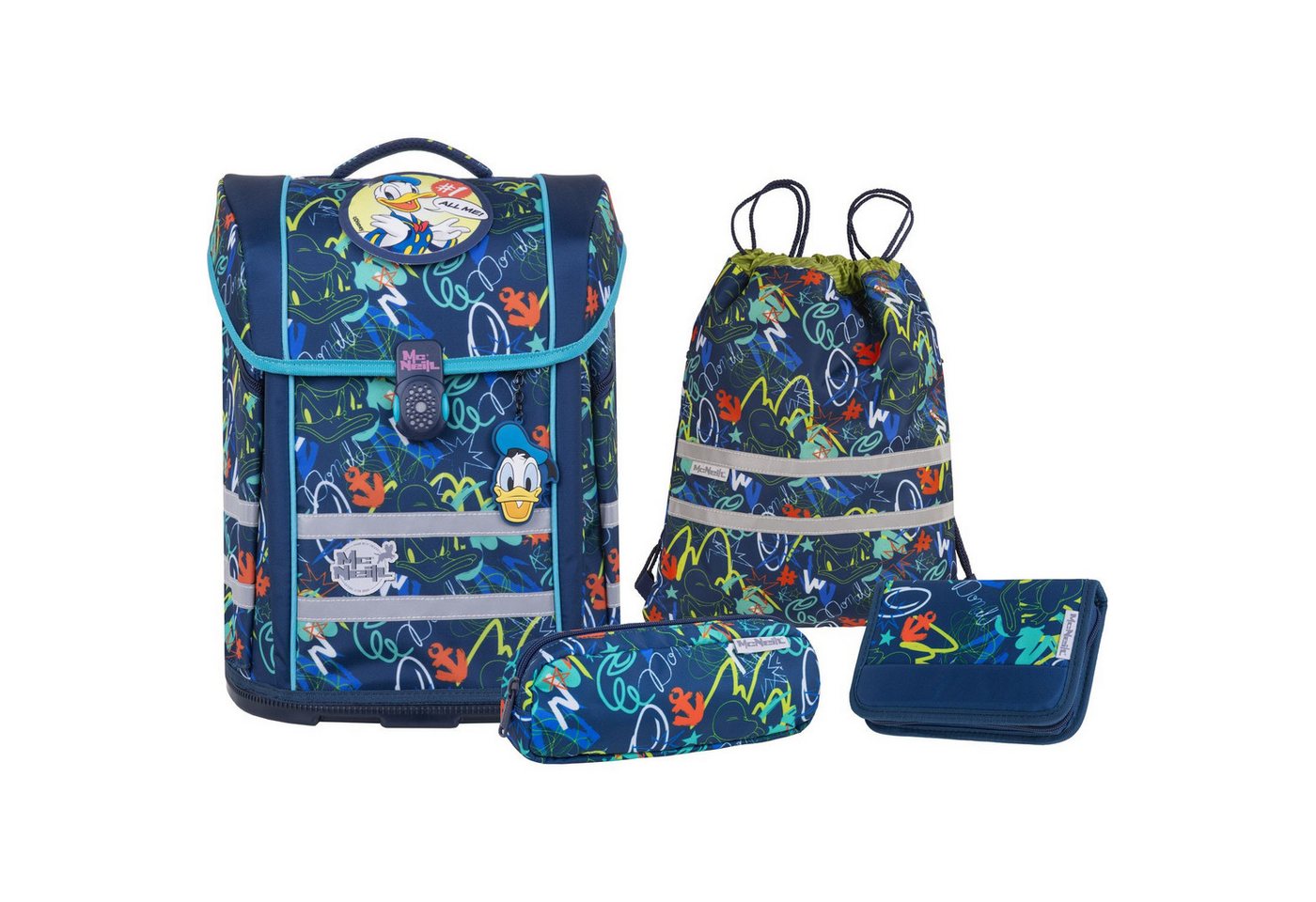 McNeill Schulranzen Set PERFECTO 5tlg. DONALD DUCK von McNeill
