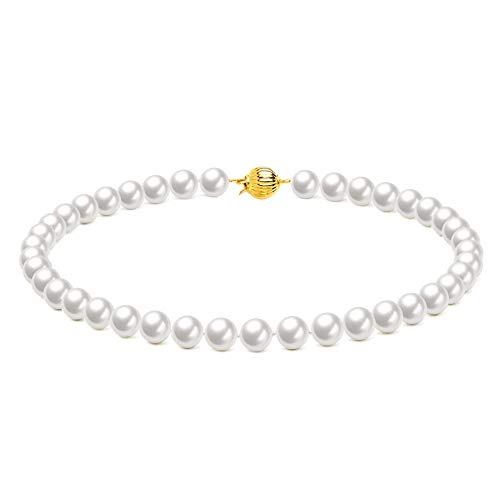 McPearl Original Perlenkette, Perlencollier mit Kugelschließe GG. Top Qualität aus Deutschland. (60, 12.0mm) von McPearl