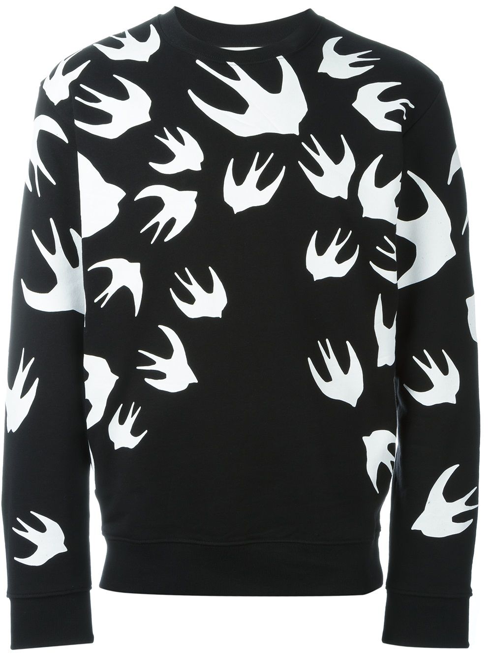 McQ Swallow Sweatshirt mit Schwalben-Print - Grau von McQ Swallow