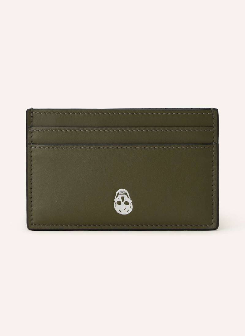 Mcqueen Kartenetui Skull gruen von McQUEEN