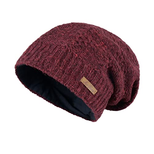 Beanie Wollmütze Modell Lina Rot Melange 1008 2 von McRon