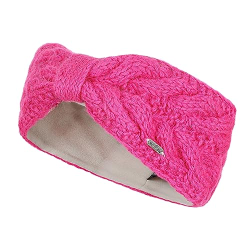 Damen Gefüttertes Stirnbandmit Schleife Modell Isla Neonpink 1612 von McRon