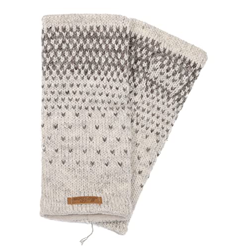 Damen Pulswärmer Armstulpen Modell Ida Naturhellgrau 9492 von McRon