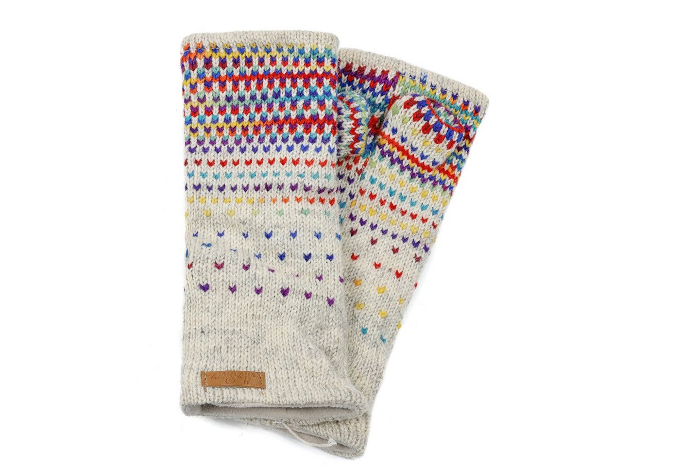 McRon Armstulpen Pulswärmer Modell Ida mit Daumen, mit hohem Schurwoll-Anteil, komplett mit Fleece gefüttert McRon Armstulpen Pulswärmer Modell Ida mit Daumen, mit hohem Schurwoll-Anteil, komplett mit Fleece gefüttert von McRon