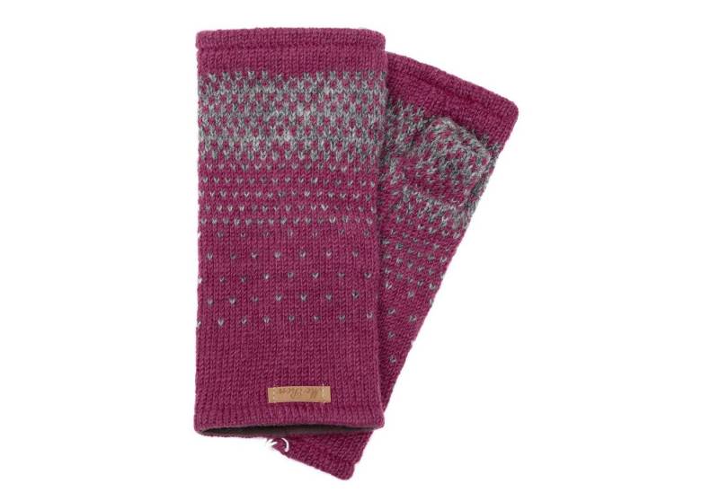 McRon Armstulpen Pulswärmer Modell Ida mit Daumen, mit hohem Schurwoll-Anteil, komplett mit Fleece gefüttert von McRon