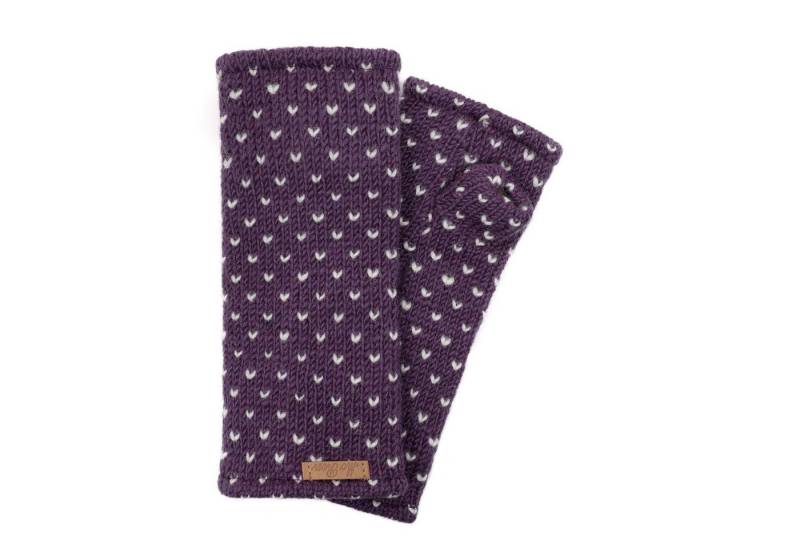 McRon Armstulpen Pulswärmer Modell Ines Mit Daumen, mit hohem Schurwoll-Anteil, komplett gefüttert von McRon