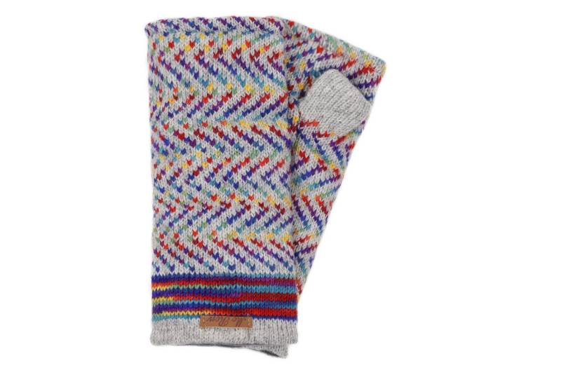 McRon Armstulpen Pulswärmer mit Daumen Modell Idora Regenbogen komplett gefüttert von McRon