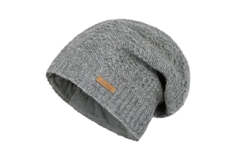 McRon Beanie Wollmütze Modell Lina gefüttert mit Fleece, hoher Schurwollanteil von McRon