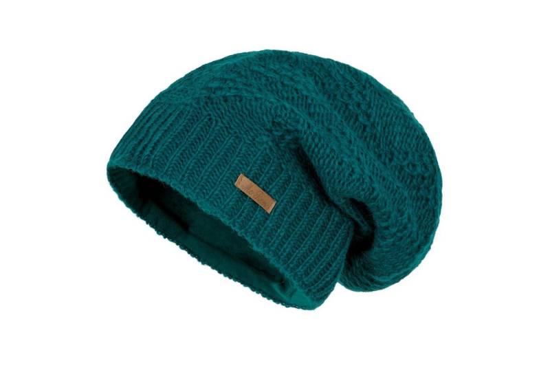 McRon Beanie Wollmütze Modell Lina gefüttert mit Fleece, hoher Schurwollanteil von McRon