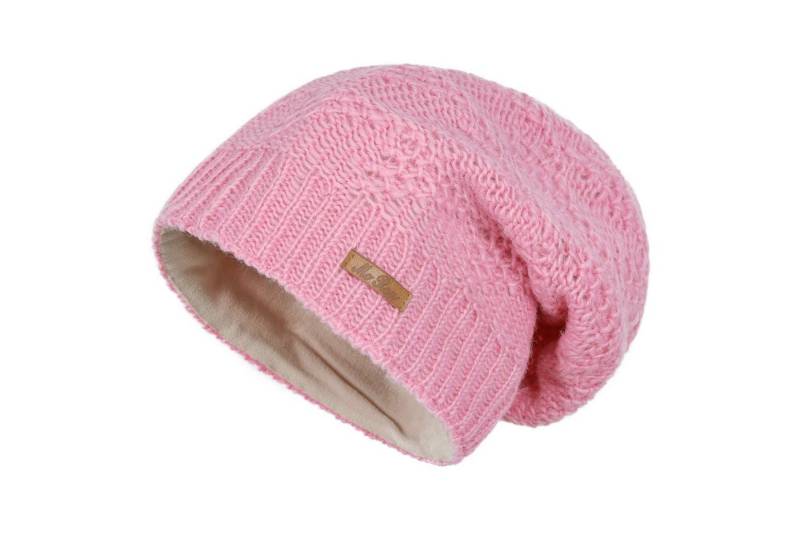 McRon Beanie Wollmütze Modell Lina gefüttert mit Fleece, hoher Schurwollanteil von McRon