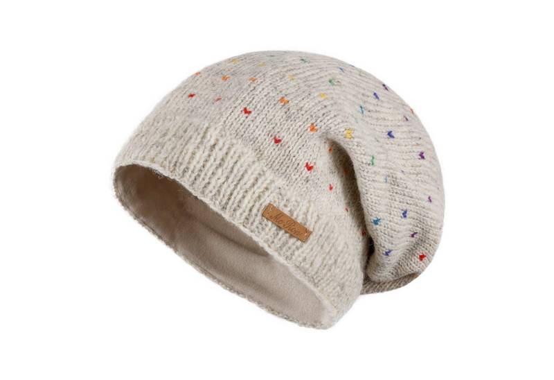 McRon Beanie Wollmütze Modell Lizzy Regenbogen gefüttert mit Fleece, hoher Schurwollanteil McRon Beanie Wollmütze Modell Lizzy Regenbogen gefüttert mit Fleece, hoher Schurwollanteil von McRon