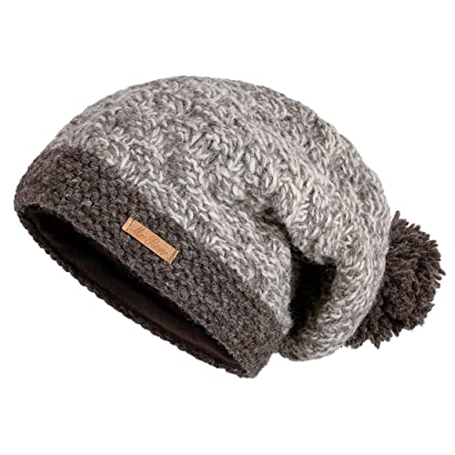 McRon Damen Gefütterte Beanie Wollmütze Aiden E Natur von McRon