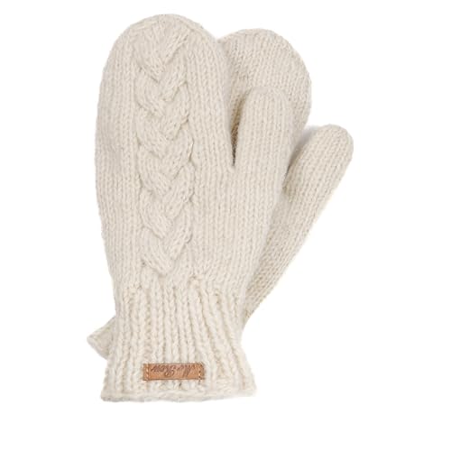 McRon Damen Gefütterte Fäustlinge Clara Weiß 98 von McRon