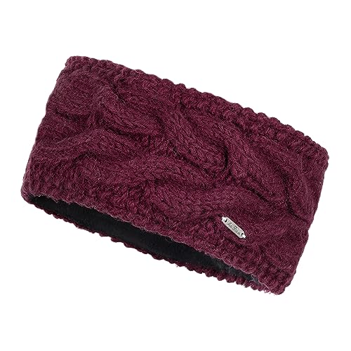 McRon Damen Gestricktes Stirnband Kathrine Weinrot 1118 von McRon