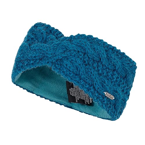 McRon Damen Gestricktes Stirnband Modell Indra Azurblau 6311 von McRon