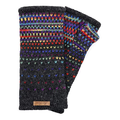 Damen Pulswärmer Armstulpen Modell Ida Anthrazit Regenbogen 2 95R von McRon