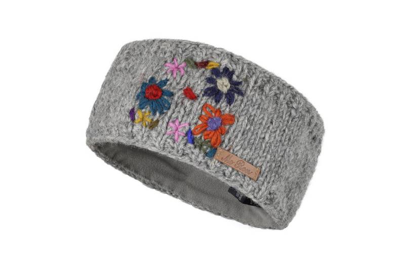 McRon Stirnband Gestricktes Stirnband aus Wolle mit Fleecefutter Modell Datill mit individueller Stickerei von McRon