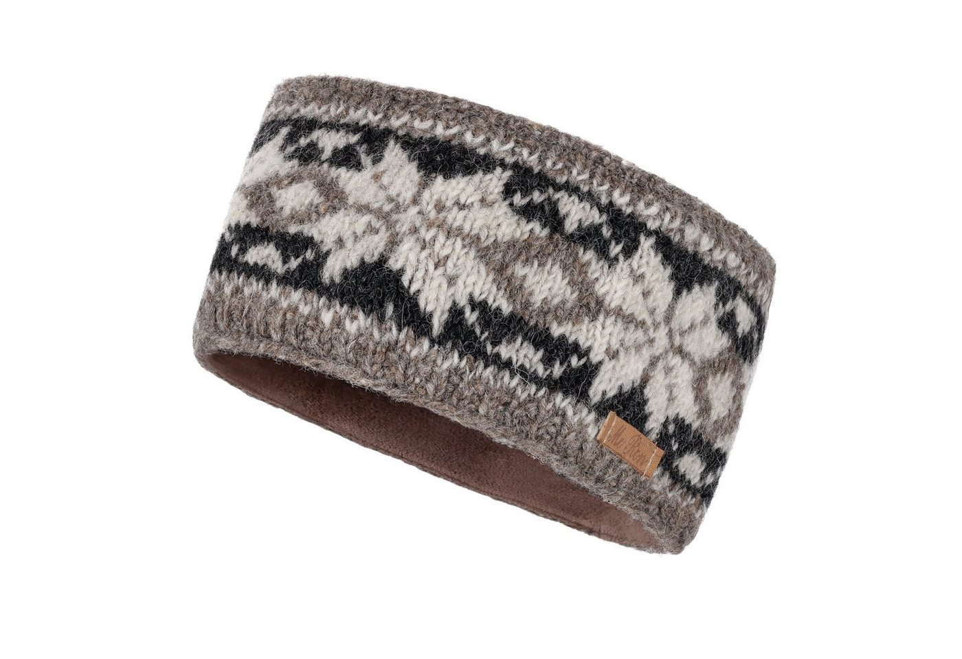 McRon Stirnband Modell Jack gefüttert mit Fleece, hoher Schurwollanteil von McRon