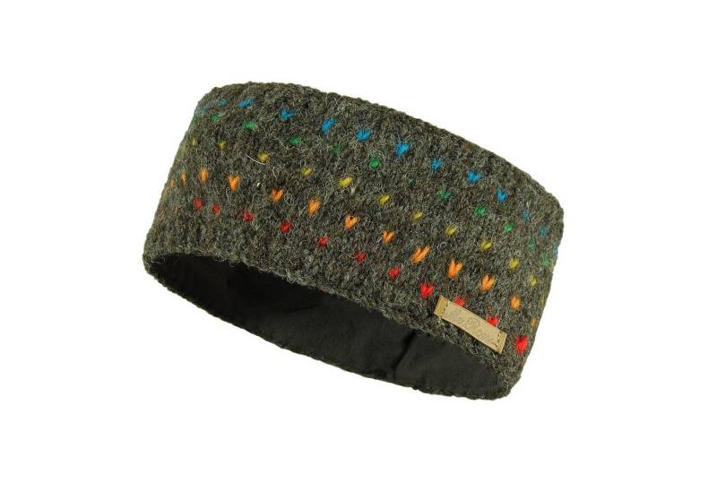 McRon Stirnband Modell Nadja Regenbogen gefüttert mit Fleece, hoher Schurwollanteil von McRon