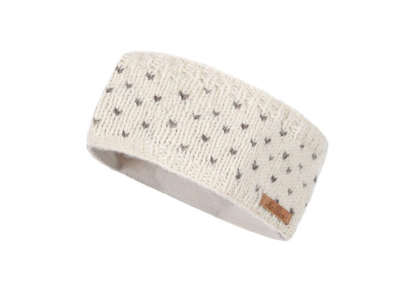 McRon Stirnband Modell Nadja gefüttert mit Fleece, hoher Schurwollanteil von McRon