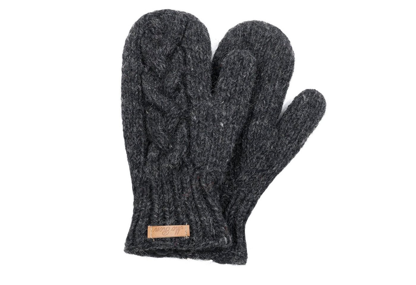 McRon Strickhandschuhe Fäustlinge Modell Clara mit Fleece gefüttert, hoher Schurwollanteil von McRon