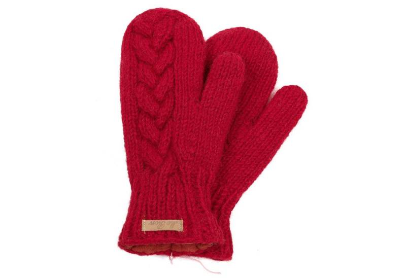 McRon Strickhandschuhe Fäustlinge Modell Clara mit Fleece gefüttert, hoher Schurwollanteil von McRon