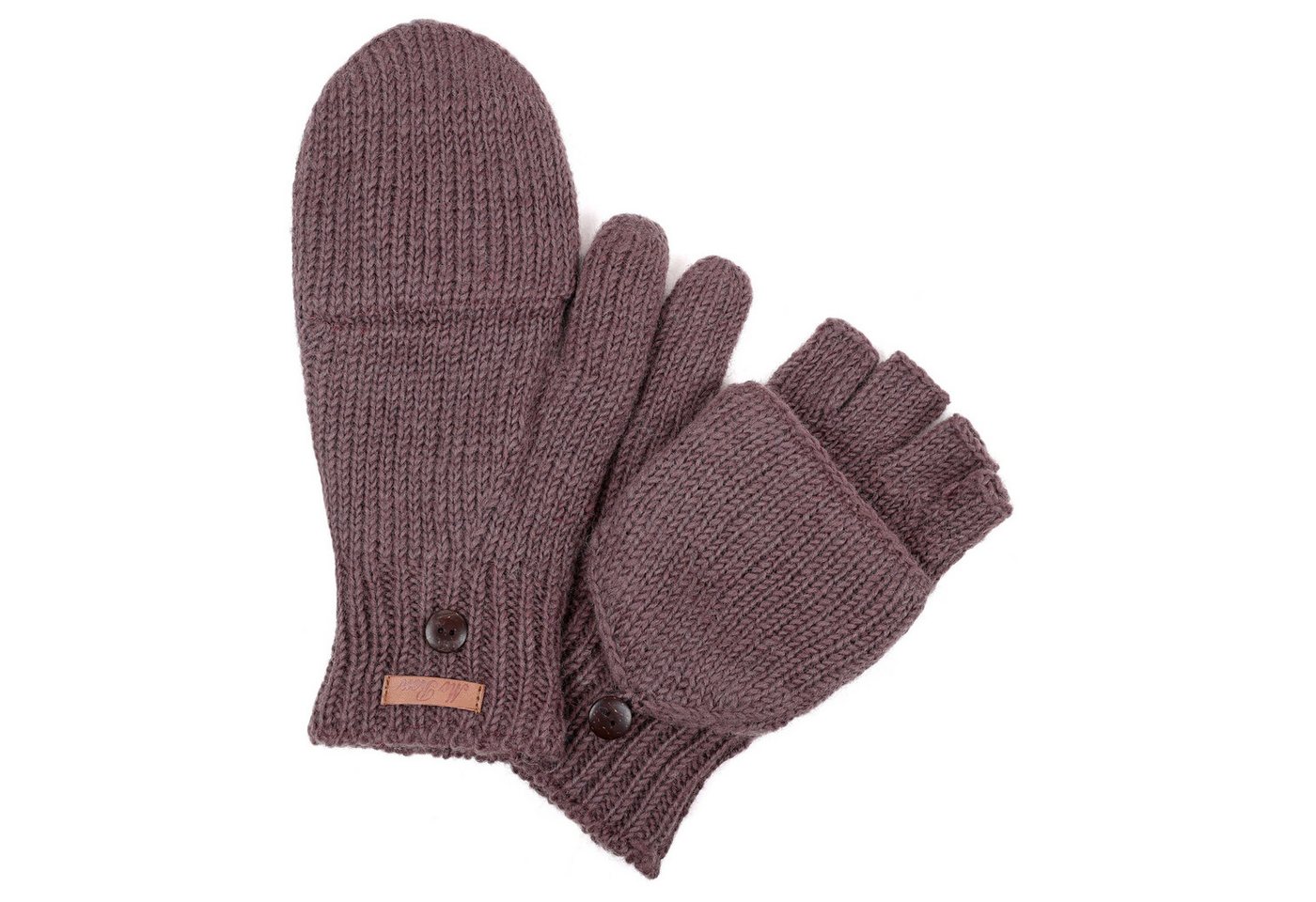 McRon Strickhandschuhe Klapphandschuhe, Klappfingerlinge Modell Vanessa von McRon
