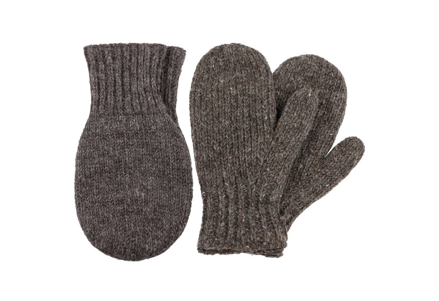 McRon Strickhandschuhe SET aus Pärchenhandschuh Modell Valentin und den passenden Fäustlingen (Set, mit den passenden Fäustlingen) mit Fleecegefüttert, hoher Schurwollanteil von McRon