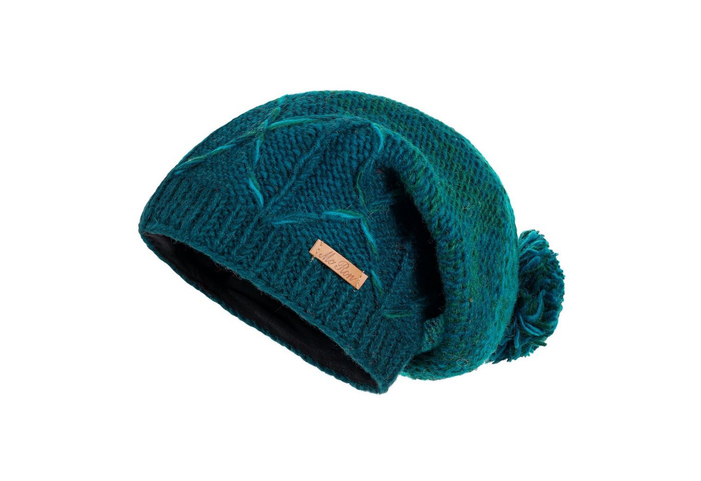 McRon Strickmütze Beanie Wollmütze Modell Faye gefüttert mit Fleece, mit Bommel, hoher Schurwollanteil McRon Strickmütze Beanie Wollmütze Modell Faye gefüttert mit Fleece, mit Bommel, hoher Schurwollanteil von McRon