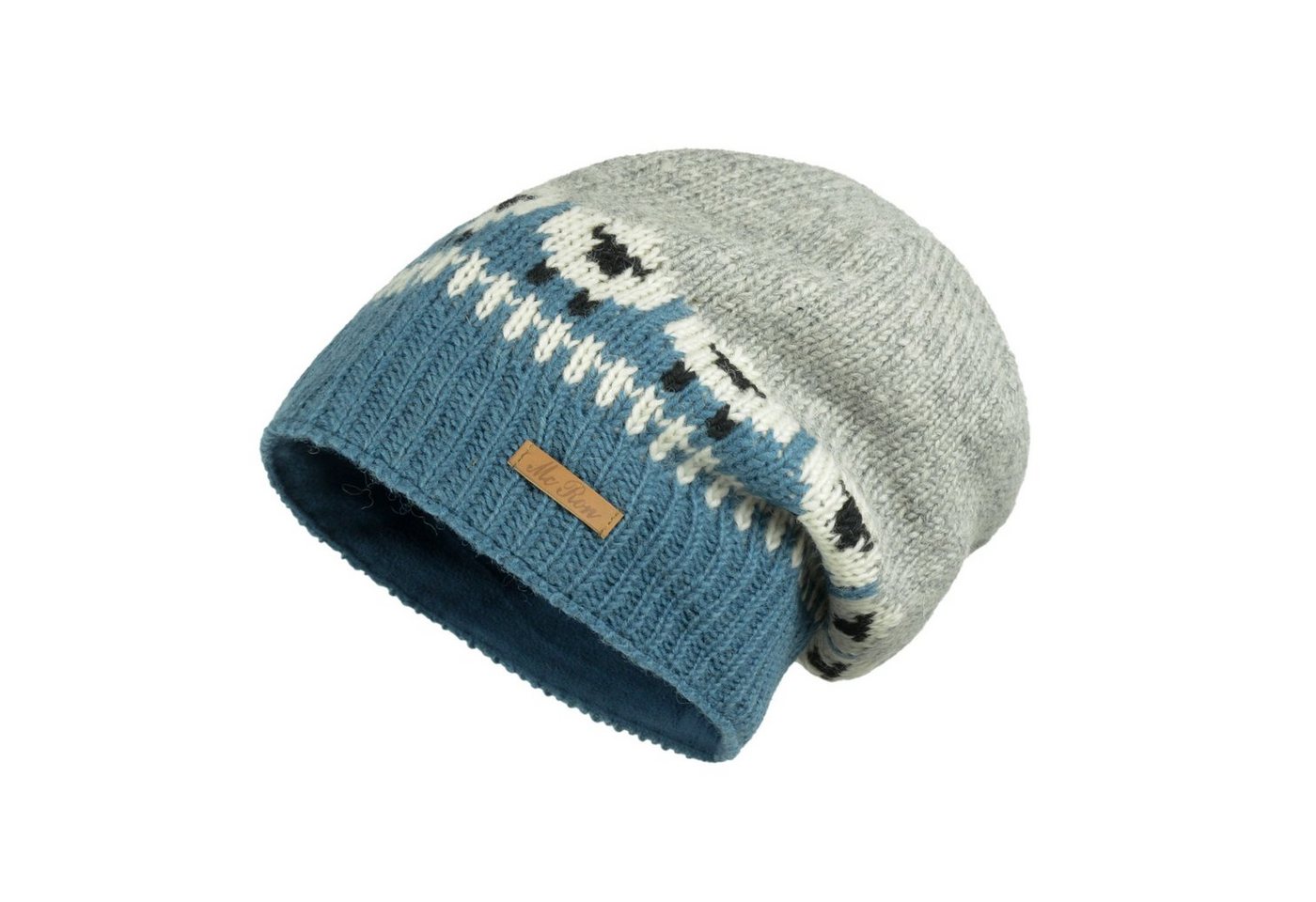 McRon Strickmütze Beanie Wollmütze im Schaf Design Modell Samsar"" von McRon