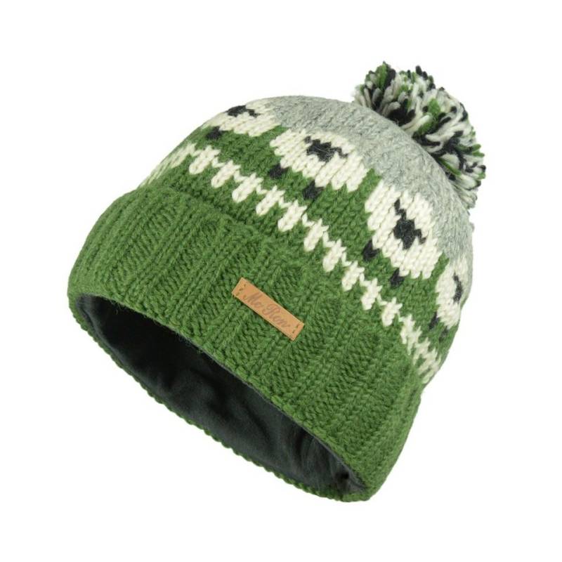 McRon Strickmütze Bommelmütze im Schaf Design Modell Samara hoher Schurwollanteil McRon Strickmütze Bommelmütze im Schaf Design Modell Samara hoher Schurwollanteil von McRon