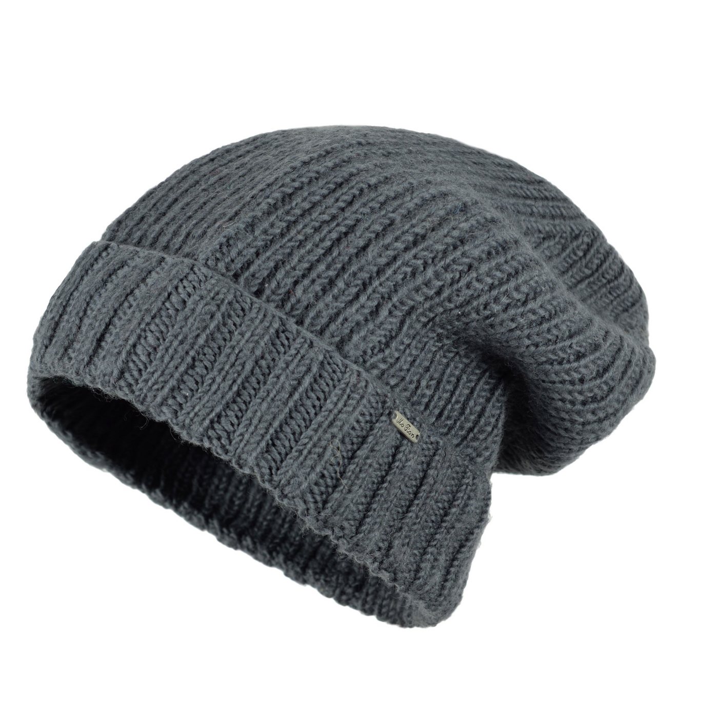 McRon Strickmütze Merino Strickmütze mit Umschlag Modell Vito von McRon