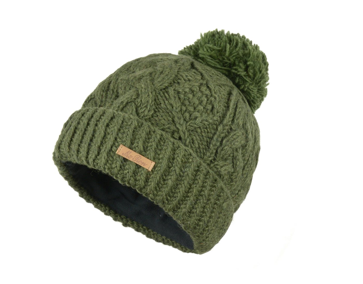 McRon Strickmütze Modell Marie gefüttert mit Fleece, hoher Schurwollanteil von McRon