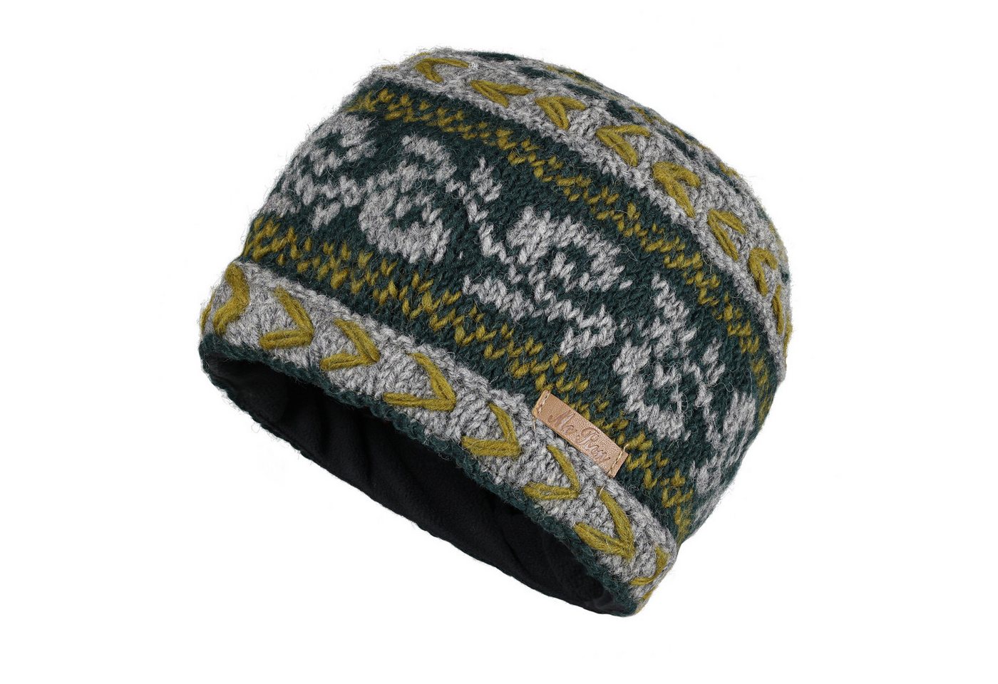 McRon Strickmütze Wollmütze Modell Mickel komplett gefüttert von McRon