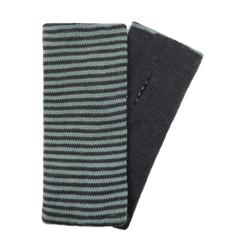 Merino Pulswärmer Modell Ulta Grau Gestreift 41 216 von McRon