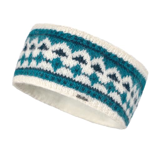 Stirnband mit Retro Flair - komplett mit Fleece gefüttert - Modell Jerome (Blau, One Size) von McRon