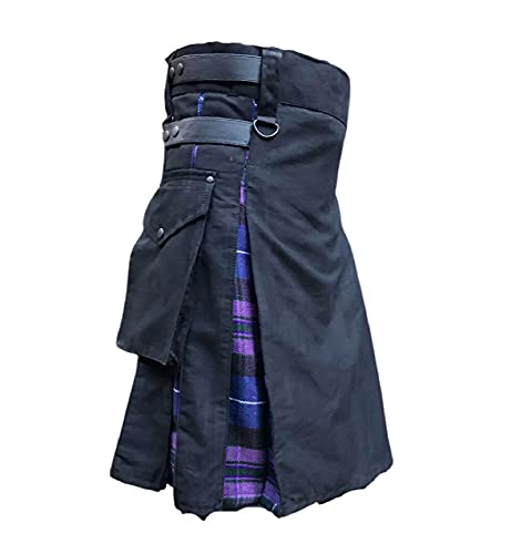 Kilt für Herren – Schottischer Hybrid-Sport-Kilt für Herren, stilvolle Kilts für Hochzeitskleidung, Pride of Scotland Hybrid, 38 von McWilliams