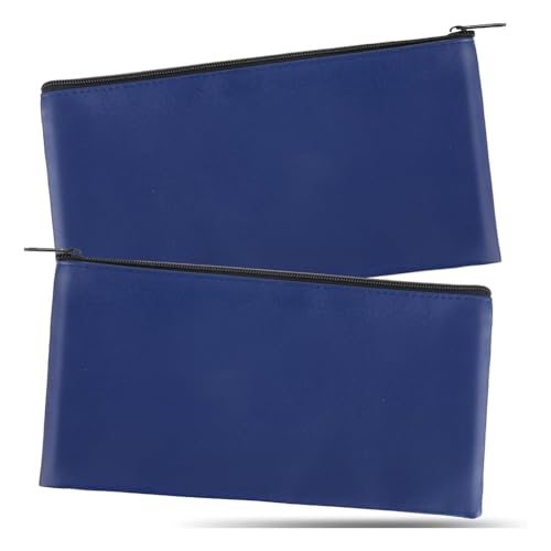 Mcclellanty 2 Stück Geldbeutel mit Reißverschluss, Bankeinzahlungsbeutel, Organizer, Scheckbrieftasche, Reisegeldbeutel für Münzen, Scheine, Kosmetik Mcclellanty 2 Stück Geldbeutel mit Reißverschluss, Bankeinzahlungsbeutel, Organizer, Scheckbrieftasche, Reisegeldbeutel für Münzen, Scheine, Kosmetik von Mcclellanty