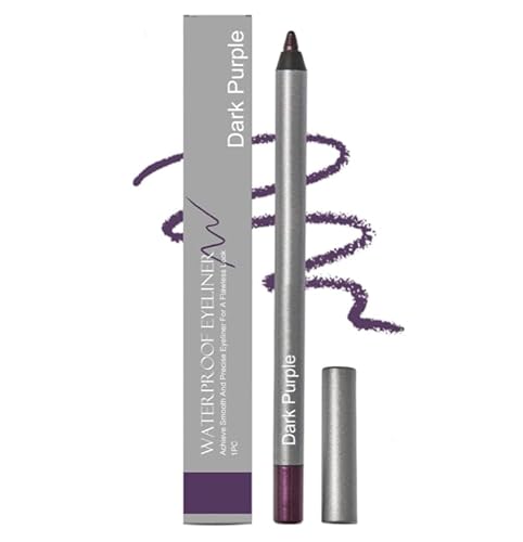 1440-Minuten-Langzeit-Eyeliner, farbiger Gel-Eyeliner, natürlicher Kontur-Eyeliner in mattem Schwarz, langanhaltender ultrapigmentierter Gel-Liner (Dunkelviolett) von Mciluyaiio