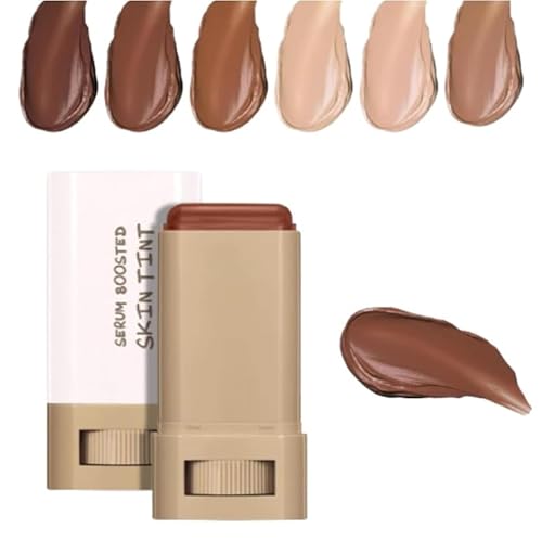 Skween Serum Boosted Hydration Beauty Balm, Beauty Balm Serum Boosted Skin Tint, Foundation-Stick, getönter Feuchtigkeitsserum-Konturstift, Foundation-Stick für Frauen (02#) von Mciluyaiio