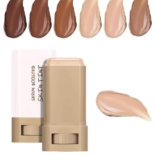 Skween Serum Boosted Hydration Beauty Balm, Beauty Balm Serum Boosted Skin Tint, Foundation-Stick, getönter Feuchtigkeitsserum-Konturstift, Foundation-Stick für Frauen (04#) von Mciluyaiio