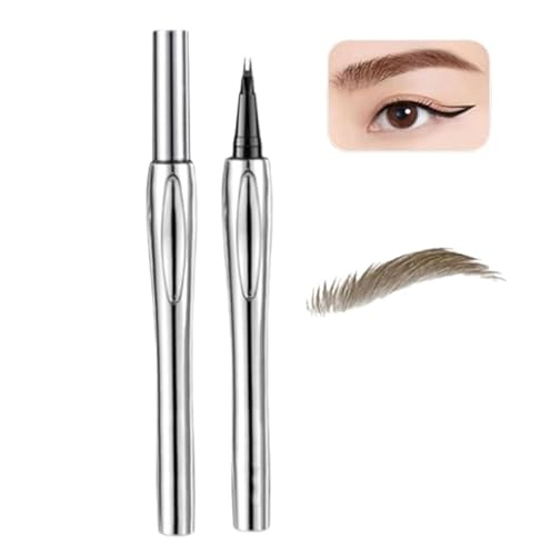 Verbesserter natürlicher wasserfester Augenbrauenstift mit mikrofeiner Spitze, langlebiger natürlicher Augenbrauenstift, natürlicher Augenbrauenstift mit Mikrogabelspitze (Hellbraun) von Mciluyaiio